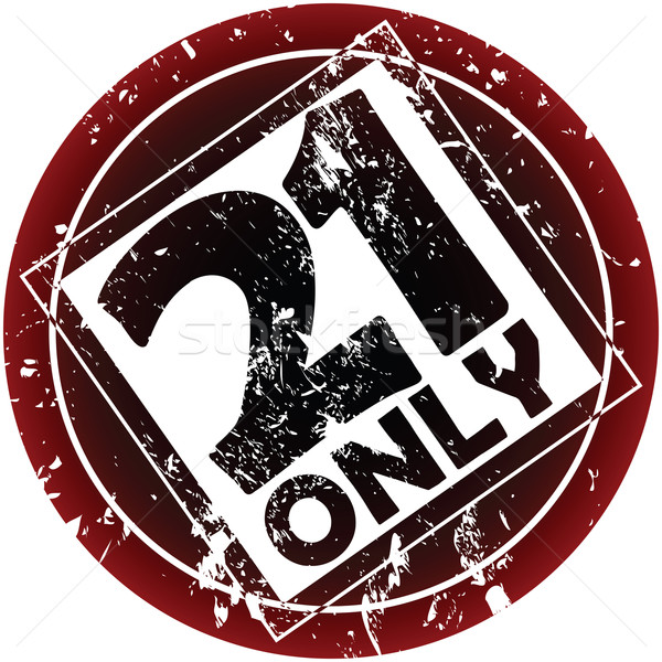 Adults only rubber stamp Stock photo © lirch
