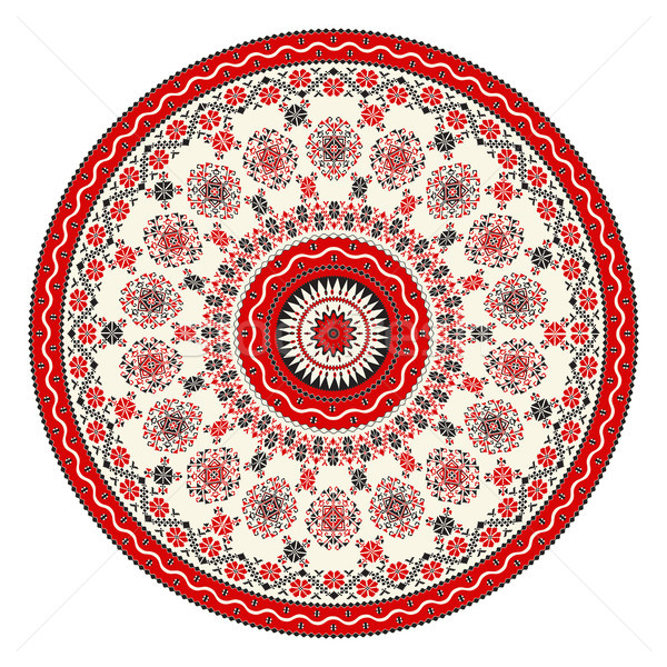 румынский элемент традиционный декоративный вектора шаблон Сток-фото © lirch