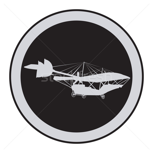 Emblem of an vintage plane Stock photo © lirch