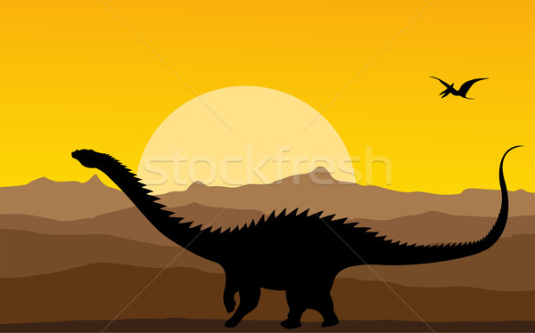 Dinosaurs background Stock photo © lirch