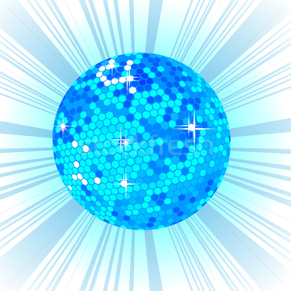 Blue Disco ball background Stock photo © lirch