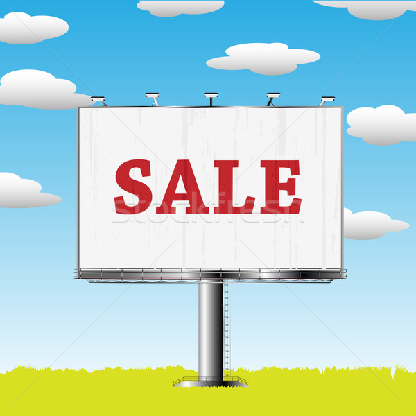 outdoor billboard with sale sign Stock photo © lirch
