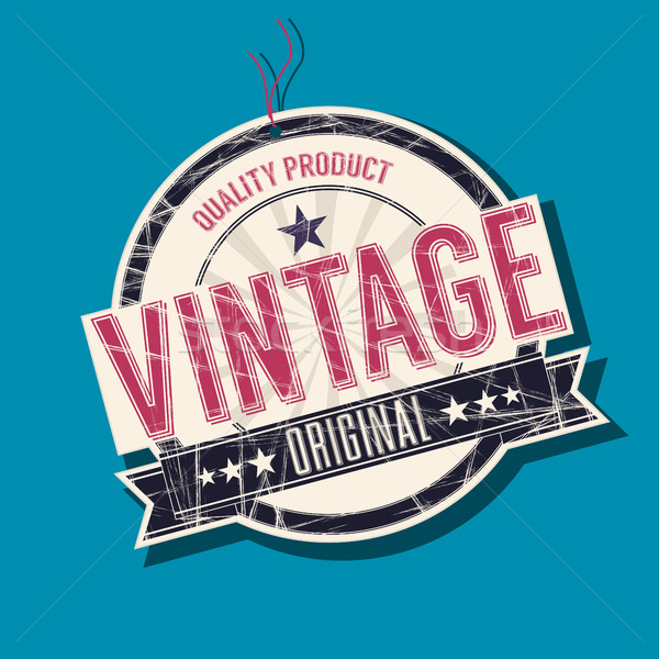 Vintage original membro produto vetor projeto Foto stock © lirch