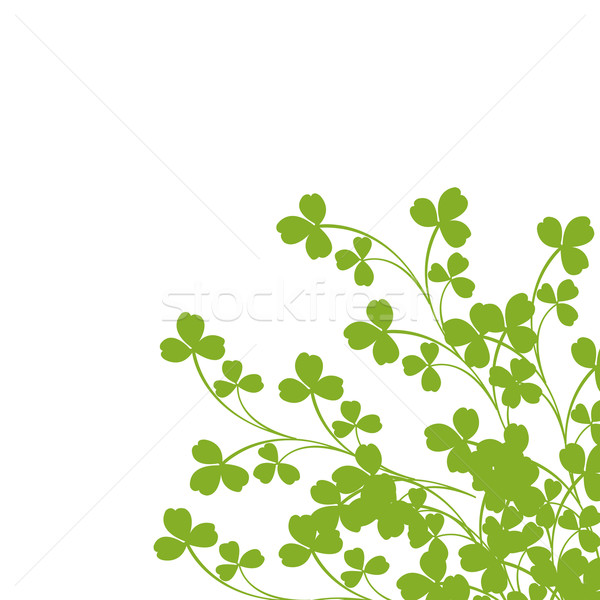Stok fotoğraf: Yeşil · yeşillik · beyaz · dizayn · siluet · bitki