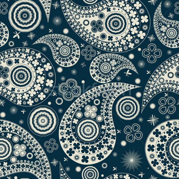 Clover seamless paisley pattern Stock photo © lirch