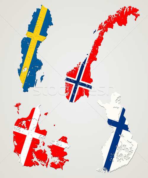 Nordic countries Stock photo © lirch