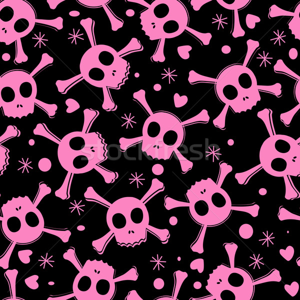 Pirate skull pattern Stock photo © lirch