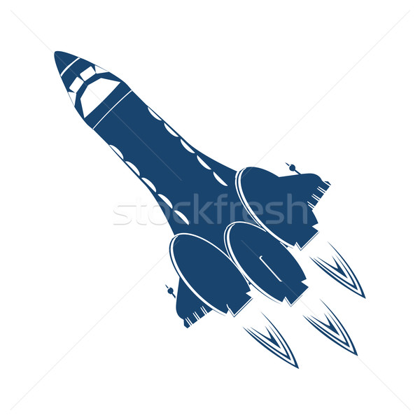 Stock photo: Stylized space shuttle