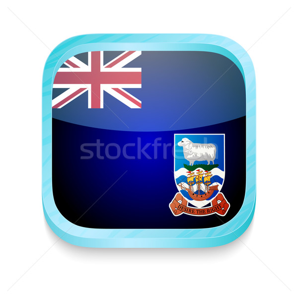 Botón islas malvinas bandera teléfono web Foto stock © lirch
