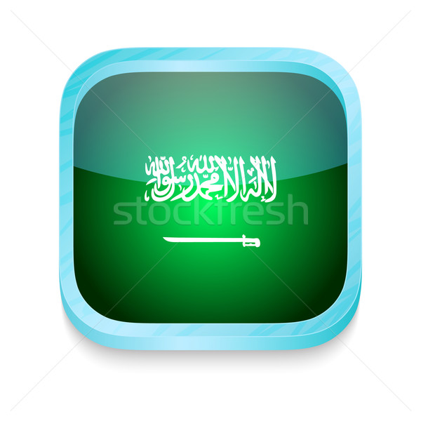 Stockfoto: Knop · Saoedi-Arabië · vlag · telefoon · frame