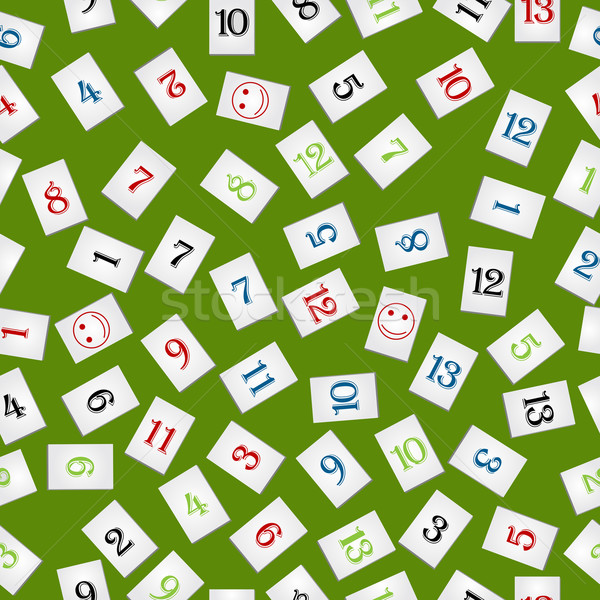 Stock photo: rummy pieces pattern