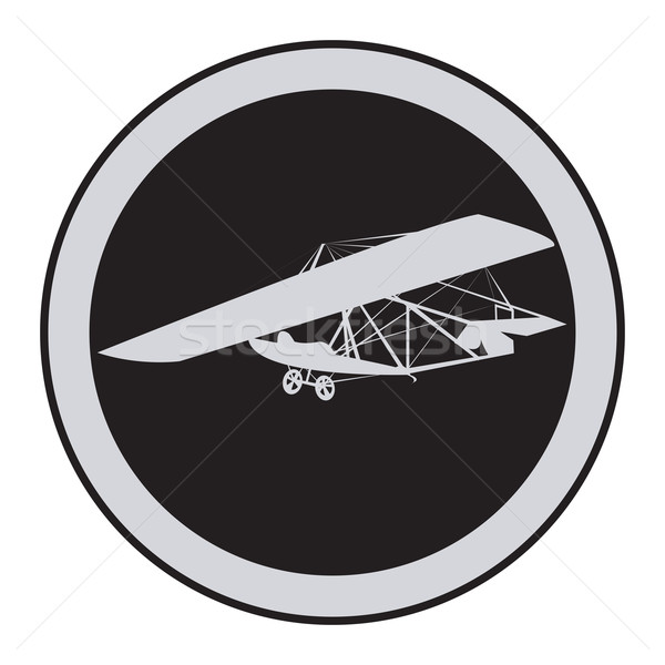 Emblem of an vintage glider Stock photo © lirch
