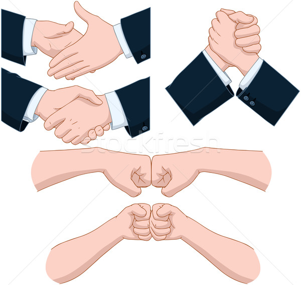 Hand Shakes Pack Stock photo © LironPeer