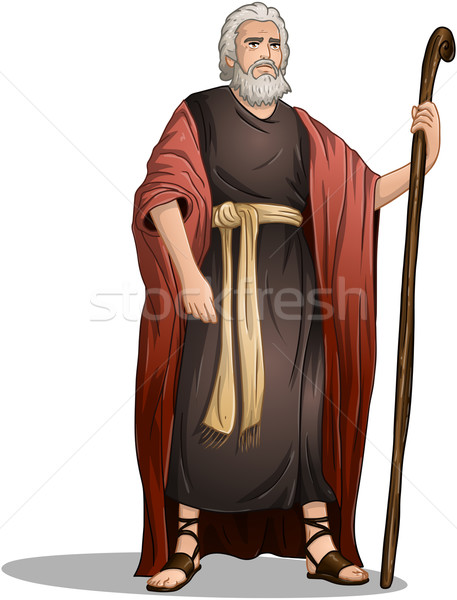 Moses From Bible For Passover Stock photo © LironPeer