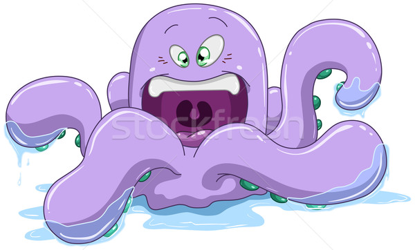 Purple Octopus With Water Stock photo © LironPeer