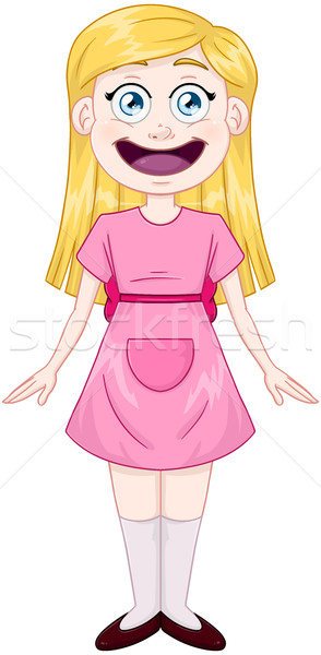 Сток-фото: Cute · девушки · розовый · одевание · Постоянный