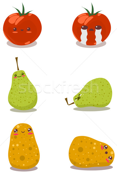 Funny Fruits Fun Pack2 Stock photo © LironPeer