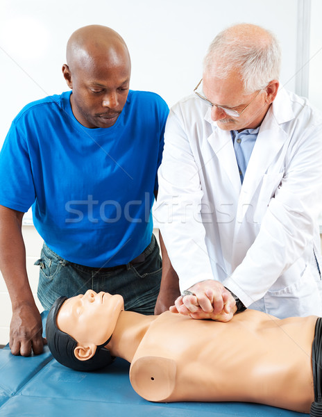 Adult Education - CPR Hands On Stock photo © lisafx