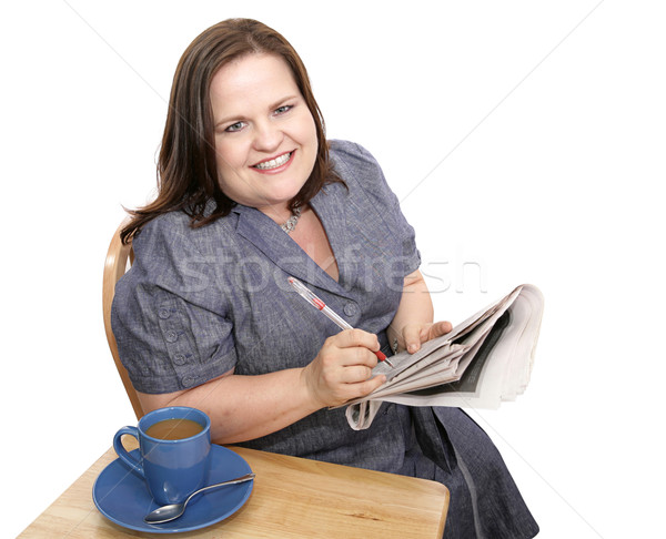 Businesswoman - Positive Job Hunt Stock photo © lisafx