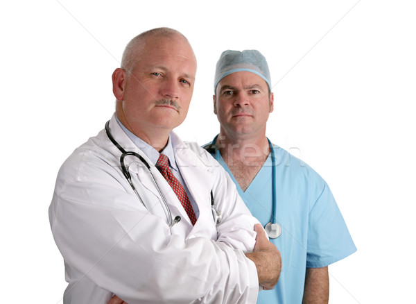 Lekarzy puszka zaufania godny zaufania zespołu odizolowany Zdjęcia stock © lisafx
