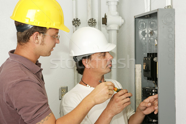 Electricians Wiring Panel Stock photo © lisafx
