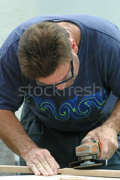 Man Doing Carpentry Stock photo © lisafx