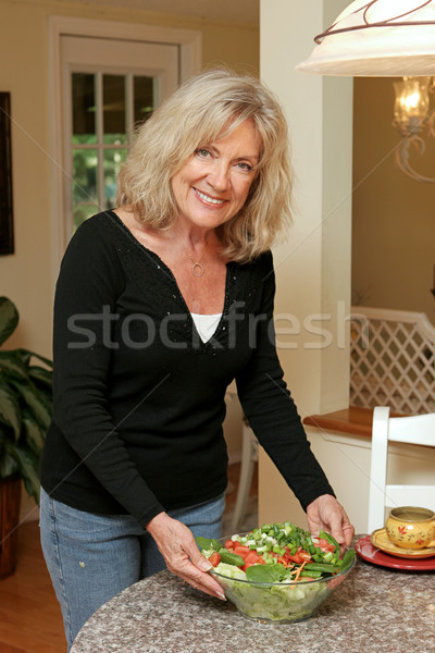 Healthy Living - Serving Salad Stock photo © lisafx
