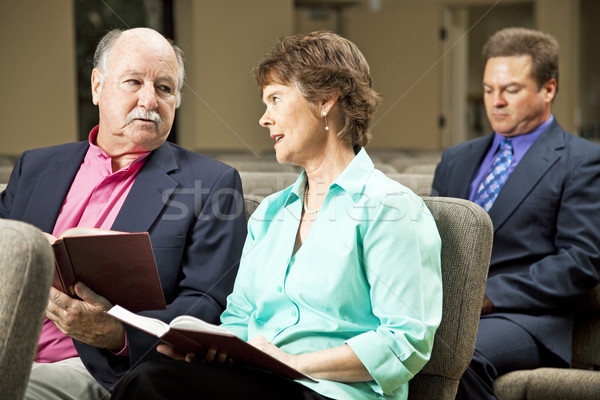 Maturité couple église séance homme [[stock_photo]] © lisafx