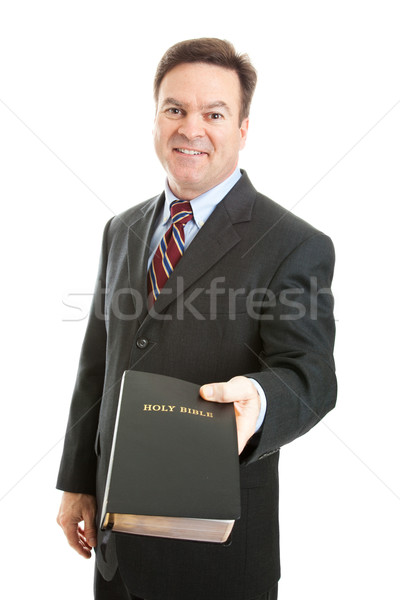 Christian Man with Bible Stock photo © lisafx