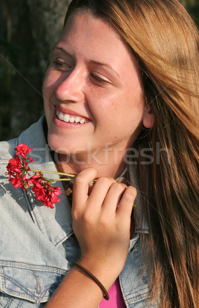 Beautiful Girl Amused Stock photo © lisafx