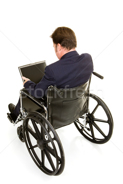 Disabled Businessman Rear View Stock photo © lisafx