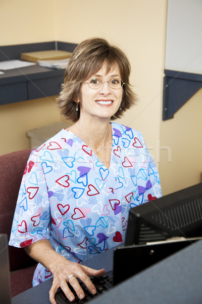 Receptionist in Doctors Office Stock photo © lisafx