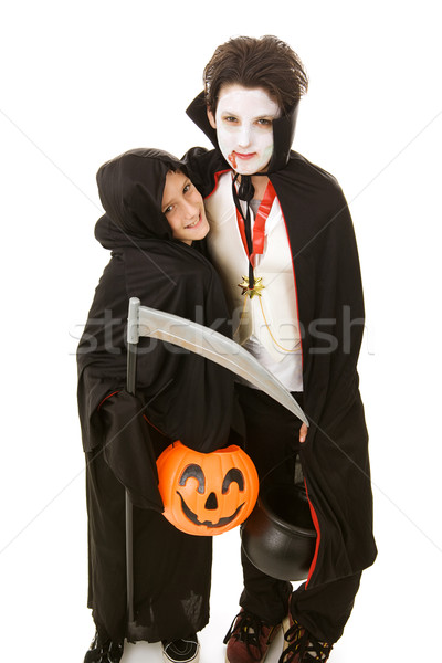 Halloween Kids - Brothers Stock photo © lisafx