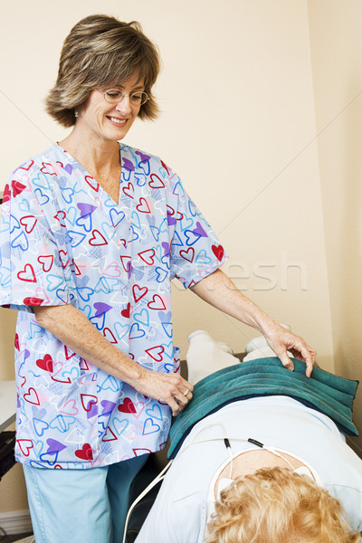 Physical Therapist Helps Patient Stock photo © lisafx