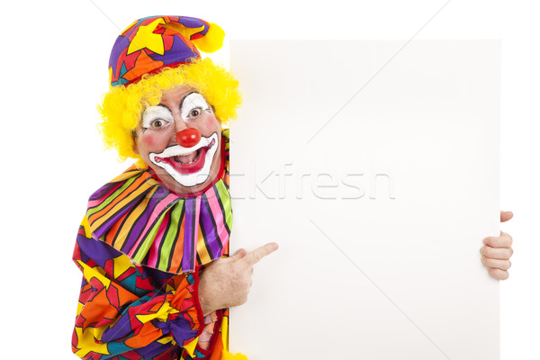 Clown with White Space Stock photo © lisafx