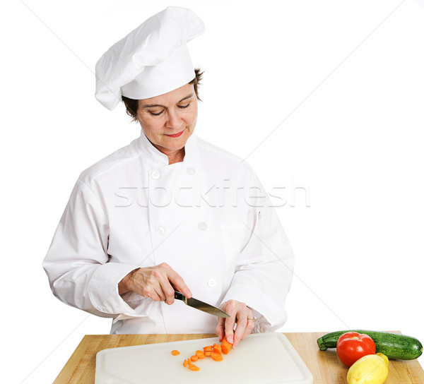 Chef Preparing Vegetables Stock photo © lisafx