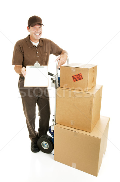 Mover - Sign for Delivery Stock photo © lisafx