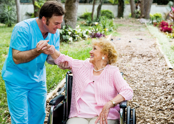 физиотерапия красивой инвалидов старший женщину Открытый Сток-фото © lisafx