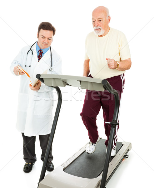 Senior Man - Fitness Test Stock photo © lisafx