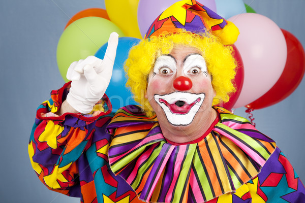 Clown idee grappig circus heldere partij Stockfoto © lisafx