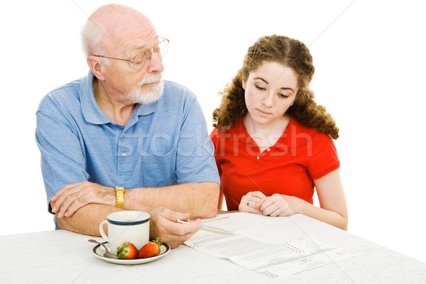 Grandfather Explains  Stock photo © lisafx