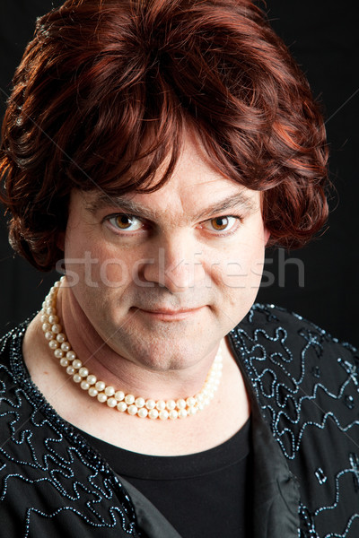 Drag Queen Portrait - Serious Stock photo © lisafx