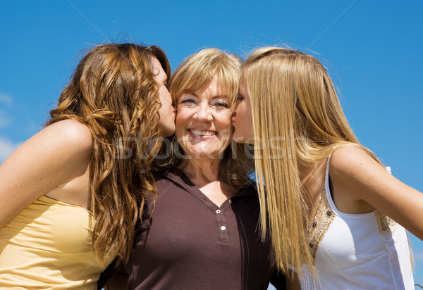Kiss For Grandmother Stock photo © lisafx