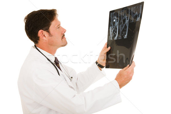 Doctor Examines MRI Stock photo © lisafx