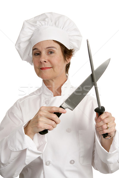 Competent Chef with Knife Stock photo © lisafx