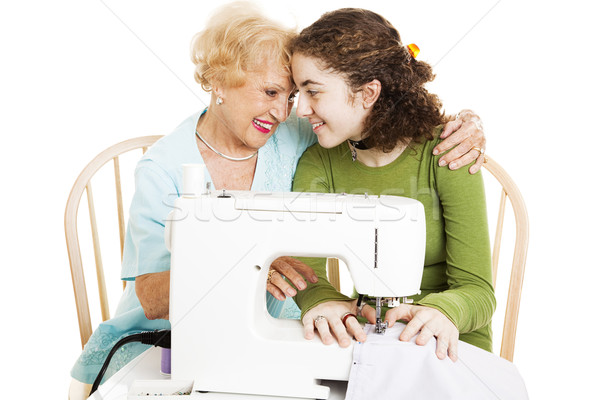 Quality Time with Grandma Stock photo © lisafx