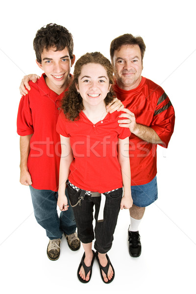 Adolescentes pai vermelho adolescente casal meninas Foto stock © lisafx