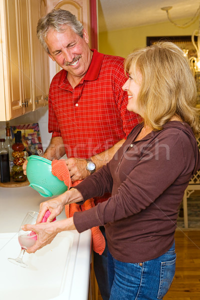 Cleaning Up After Dinner Stock photo © lisafx