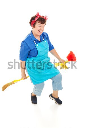 Maid Goes Mad Stock photo © lisafx