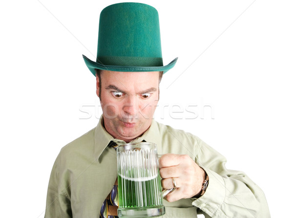 Drunk With Green Beer on St Patricks Day Stock photo © lisafx
